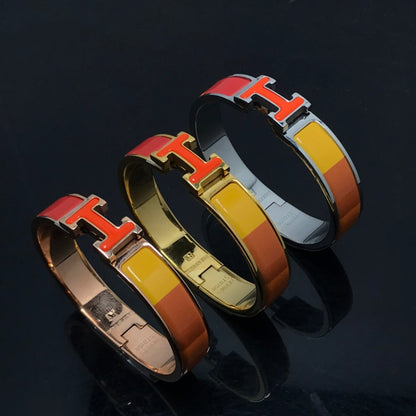 [Amore Jewelry]H BRACELET ORANGE RAINBOW CERAMIC