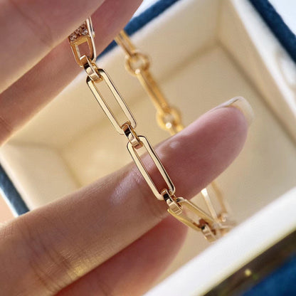 [Amore Jewelry]CHAINE BRACELET SMALL MODEL DIAMOND