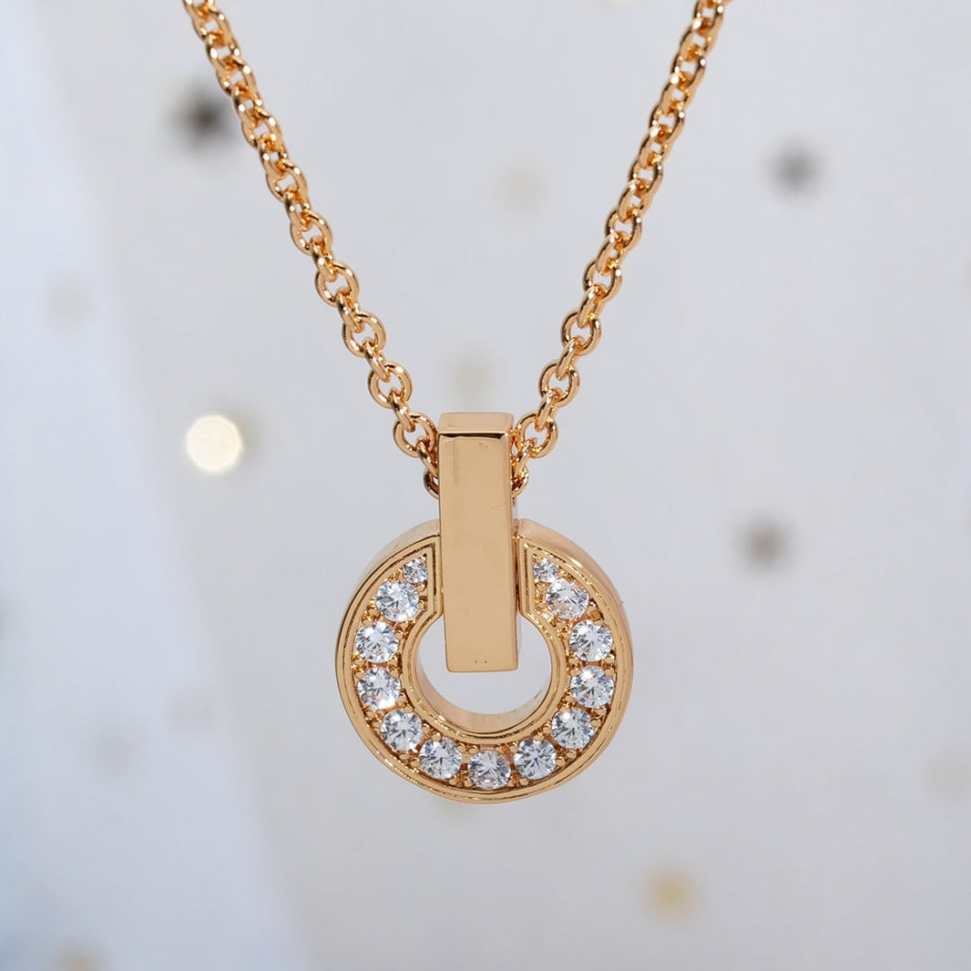 [Amore Jewelry]GARI NECKLACE PINK GOLD DIAMOND