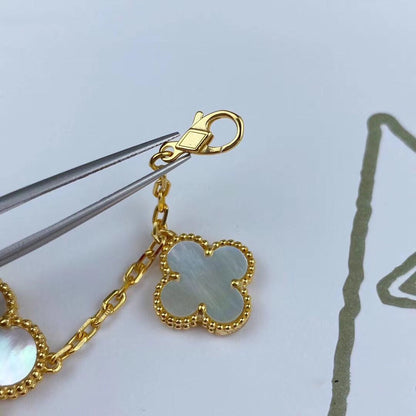 [Amore Jewelry]MAGIC CLOVER MOP GOLD BRACELET 5 MOTIFS