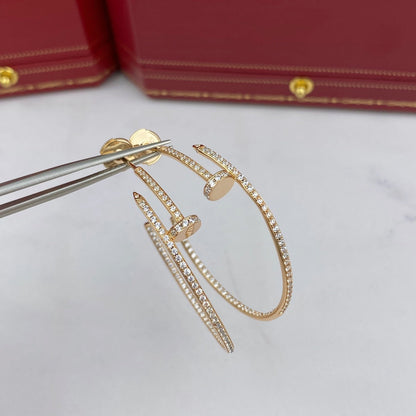 [Amore Jewelry]JUSTE EARRINGS FULL DIAMONDS 1.8MM