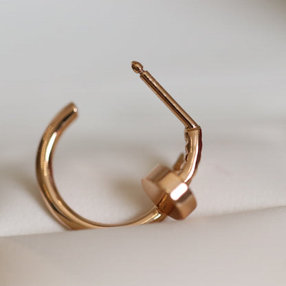 [Amore Jewelry]JUSTE EARRINGS PINK GOLD