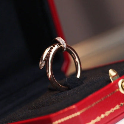 [Amore Jewelry]JUSTE RING 2.65MM PINK GOLD DIAMOND