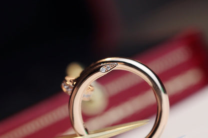 [Amore Jewelry]JUSTE RING 2.65MM PINK GOLD DIAMOND