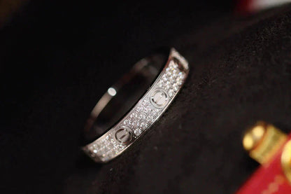 [Amore Jewelry]LOVE RING 3.6MM DIAMOND PAVED