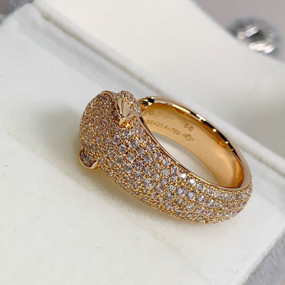 [Amore Jewelry]PANTHERE PINK GOLD DIAMOND RING