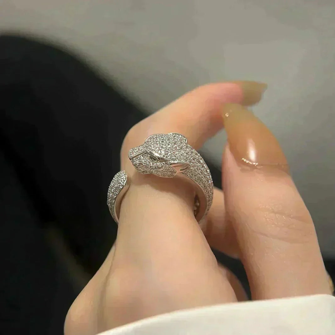 [Amore Jewelry]PANTHERE 5.5MM ALL DIAMOND RING