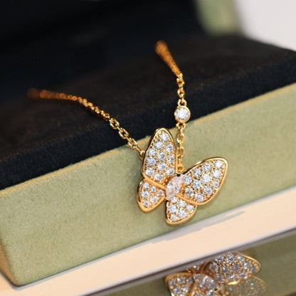 [Amore Jewelry]BUTTERFLY DIAMOND NECKLACE