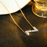[Amore Jewelry]VOLT SILVER DIAMOND PEDANT NECKLACE