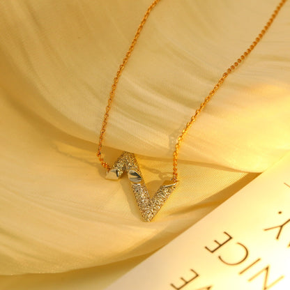 [Amore Jewelry]VOLT SILVER DIAMOND PEDANT NECKLACE