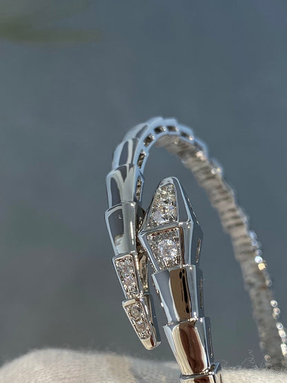 [Amore Jewelry]SERPENTI BRACELET DIAMONDS SILVER