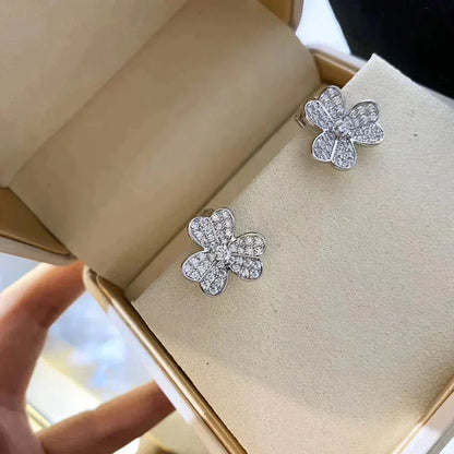 [Amore Jewelry]CLOVER COMOS DIAMOND EARRINGS SILVER