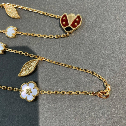[Amore Jewelry]LUCKY SPRING 15 MOTIFS GOLD NECKLACE