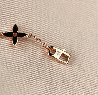 [Amore Jewelry]STAR AND SUN 7 MOTIFS GOLD BRACELET