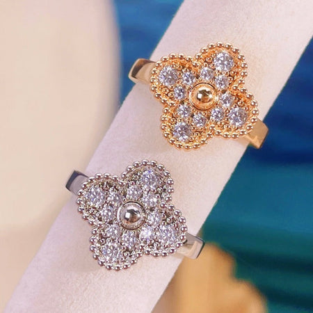 [Amore Jewelry]CLOVER DIAMOND RING