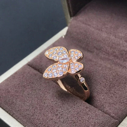 [Amore Jewelry]BUTTERFLY PINK GOLD DIAMOND RING