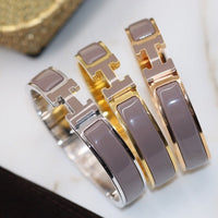 [Amore Jewelry]H BRACELET 12MM BROWN