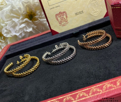 [Amore Jewelry]CLASH LARGE HOOP EARRINGS