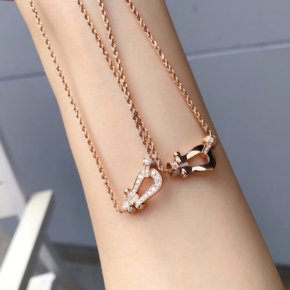 [Amore Jewelry]FORCE 10 PINK GOLD DIAMOND NECKLACE