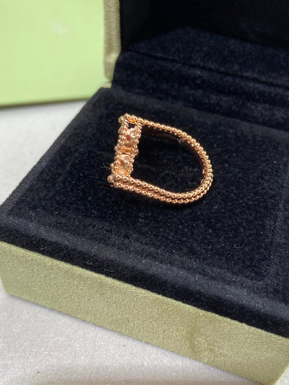 [Amore Jewelry]CLOVER RIVERSIBLE ROSE GOLD RING