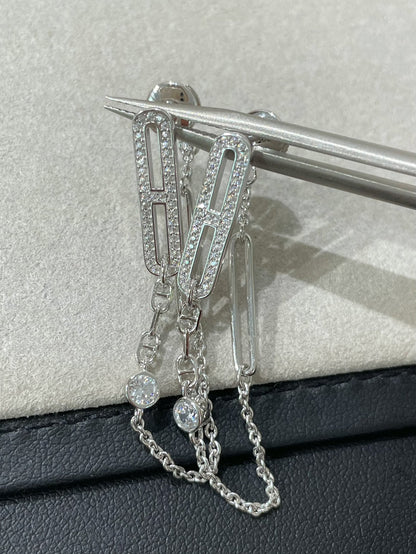 [Amore Jewelry]CHAINE CHAOS DIAMOND DROP EARRINGS