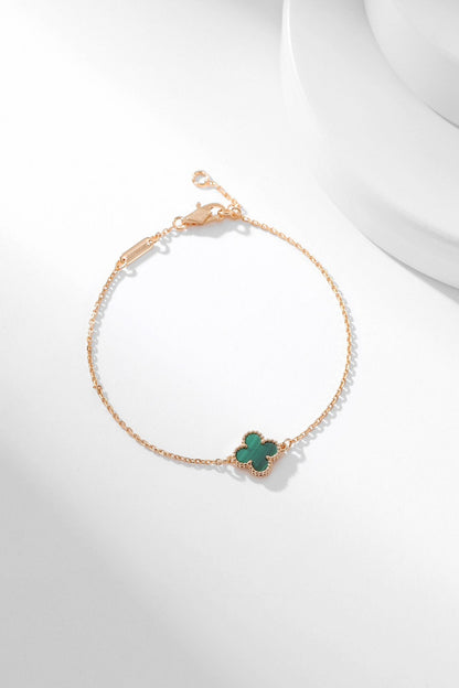 [Amore Jewelry]CLOVER BRACELET MALACHITE 1 MOTIF