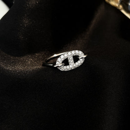 [Amore Jewelry]RONDE SMALL SILVER DIAMOND RING