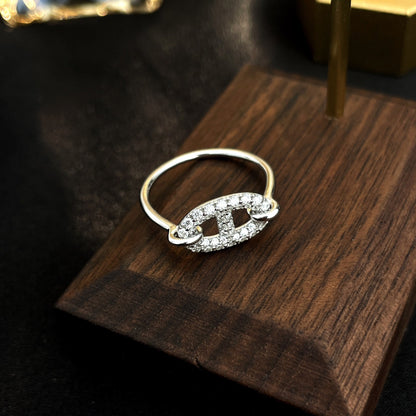 [Amore Jewelry]RONDE SMALL SILVER DIAMOND RING