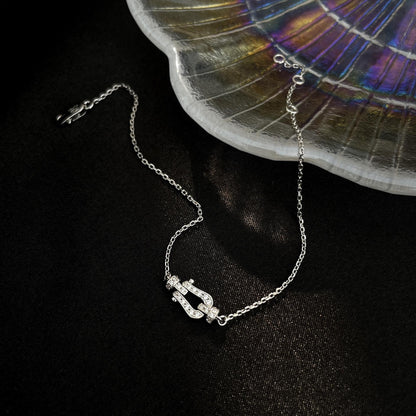 [Amore Jewelry]FORCE 10 FULL DIAMOND BUCKLE CHAIN LINK MINI MODEL