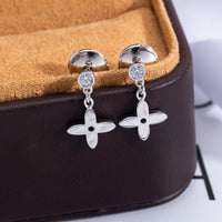 [Amore Jewelry]VIDYLLE SILVER DIAMOND MINI DROP EARRINGS