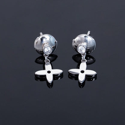 [Amore Jewelry]VIDYLLE SILVER DIAMOND MINI DROP EARRINGS
