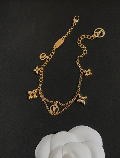 [Amore Jewelry]BLOOMING PINK GOLD MOP BRACELET