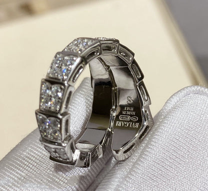 [Amore Jewelry]SERPENTI RING SILVER DIAMOND PAVED
