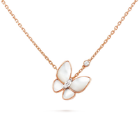 [Amore Jewelry]BUTTERFLY MOP DIAMOND NECKLACE
