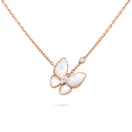 [Amore Jewelry]BUTTERFLY MOP DIAMOND NECKLACE
