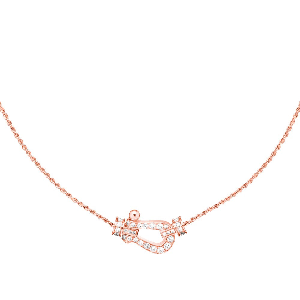 [Amore Jewelry]FORCE 10 PINK GOLD DIAMOND NECKLACE