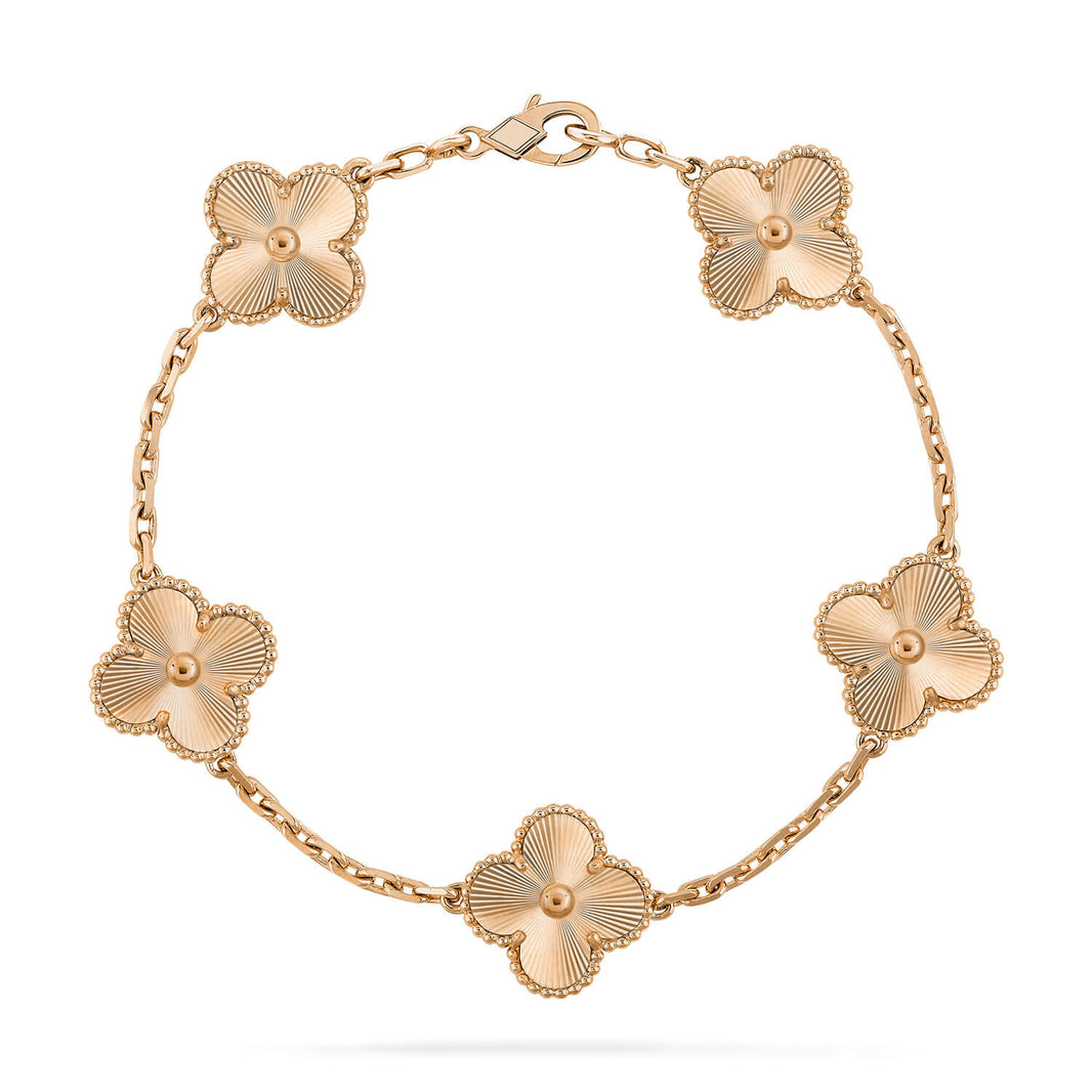 [Amore Jewelry]CLOVER 5 FLOWERS LASER BRACELET