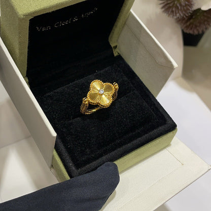 [Amore Jewelry]CLOVER RIVERSIBLE BLUE AGATE RING