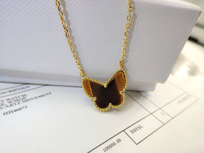 [Amore Jewelry] TIGER__ EYE BUTTERFLY NECKLACE