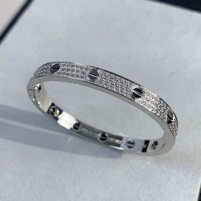 [Amore Jewelry]LOVE BRACELET 6.1MM DIAMOND-PAVED CERAMIC