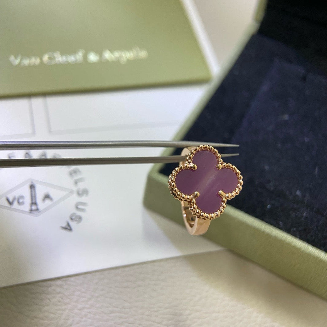 [Amore Jewelry]CLOVER  PURPLE VIOLET RING