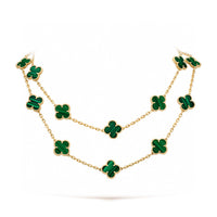 [Amore Jewelry]CLOVER 20 MOTIFS MALACHITE GOLD