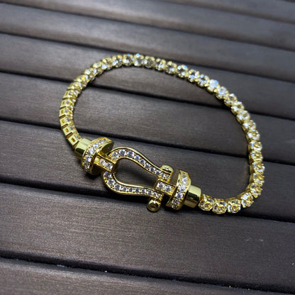 [Amore Jewelry]FORCE  HORSESHOE  DIAMOND TENNIS BRACELET