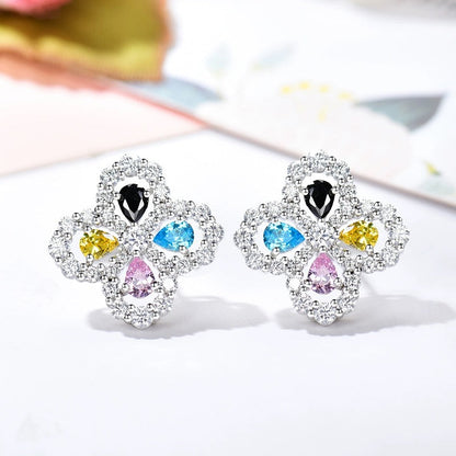 [Amore Jewelry]LOOP EARRINGS FULL MOTIF DIAMOND 16MM