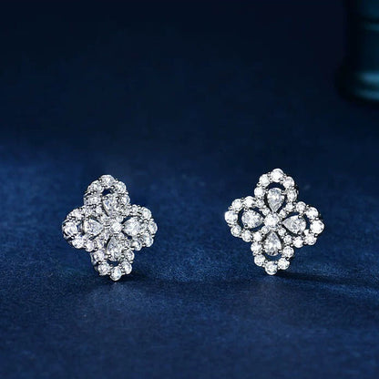 [Amore Jewelry]LOOP EARRINGS FULL MOTIF DIAMOND 16MM