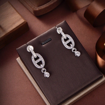 [Amore Jewelry]HM CHAINE DIAMOND EARRINGS