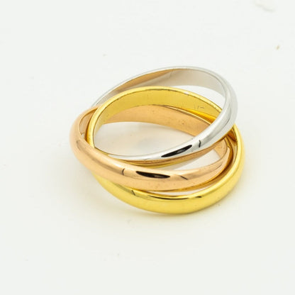[Amore Jewelry]TRINITY RING GOLD PINK GOLD SILVER