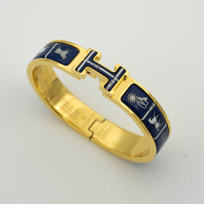 [Amore Jewelry]H BRACELET BLUE CERAMIC