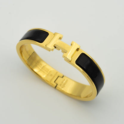 [Amore Jewelry]H BLACK BRACELET