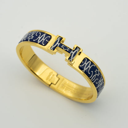 [Amore Jewelry]H BRACELET BLACK MULTICOLOR